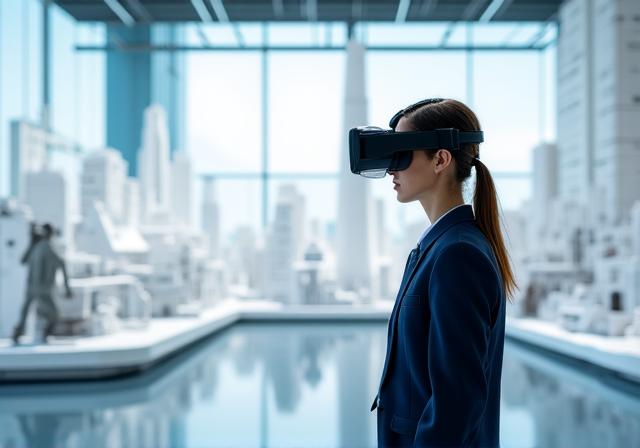 Virtual Reality Begehung eines modernen Stadtquartiers