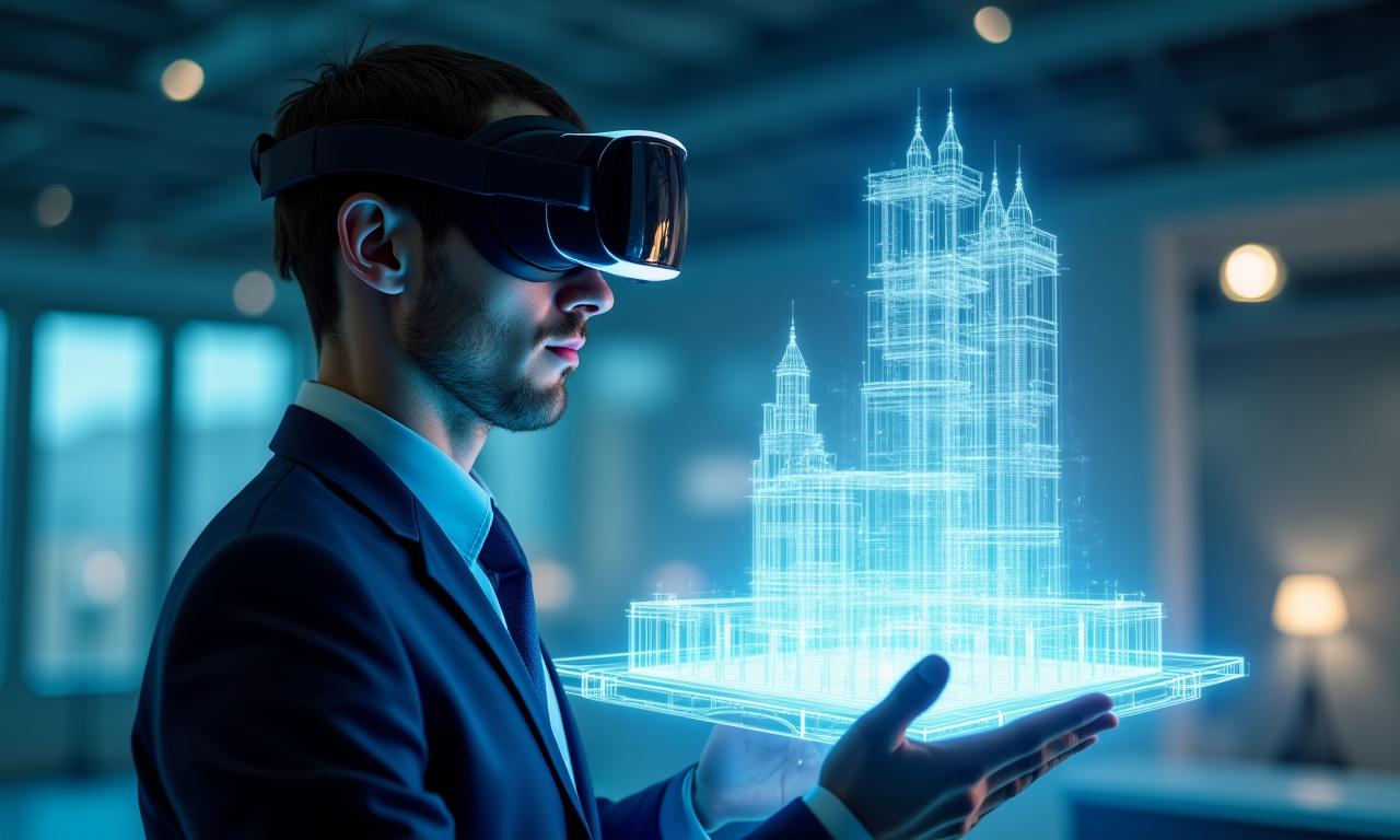 Moderne Architekturvisualisierung mit VR-Brille